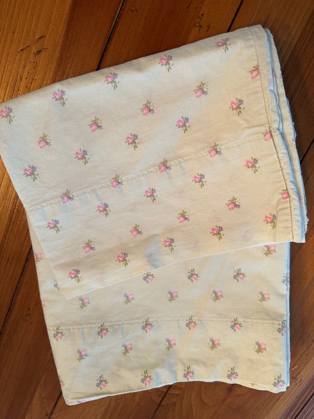 Vintage Simply Shabby Chic Full Flat with Matching Pillow Case